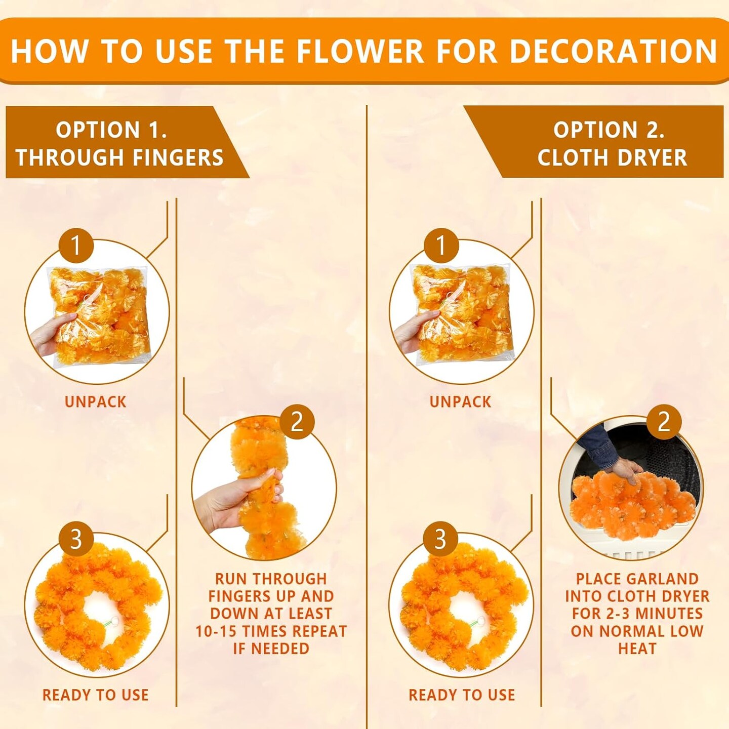 Marigold Garland Long Strands