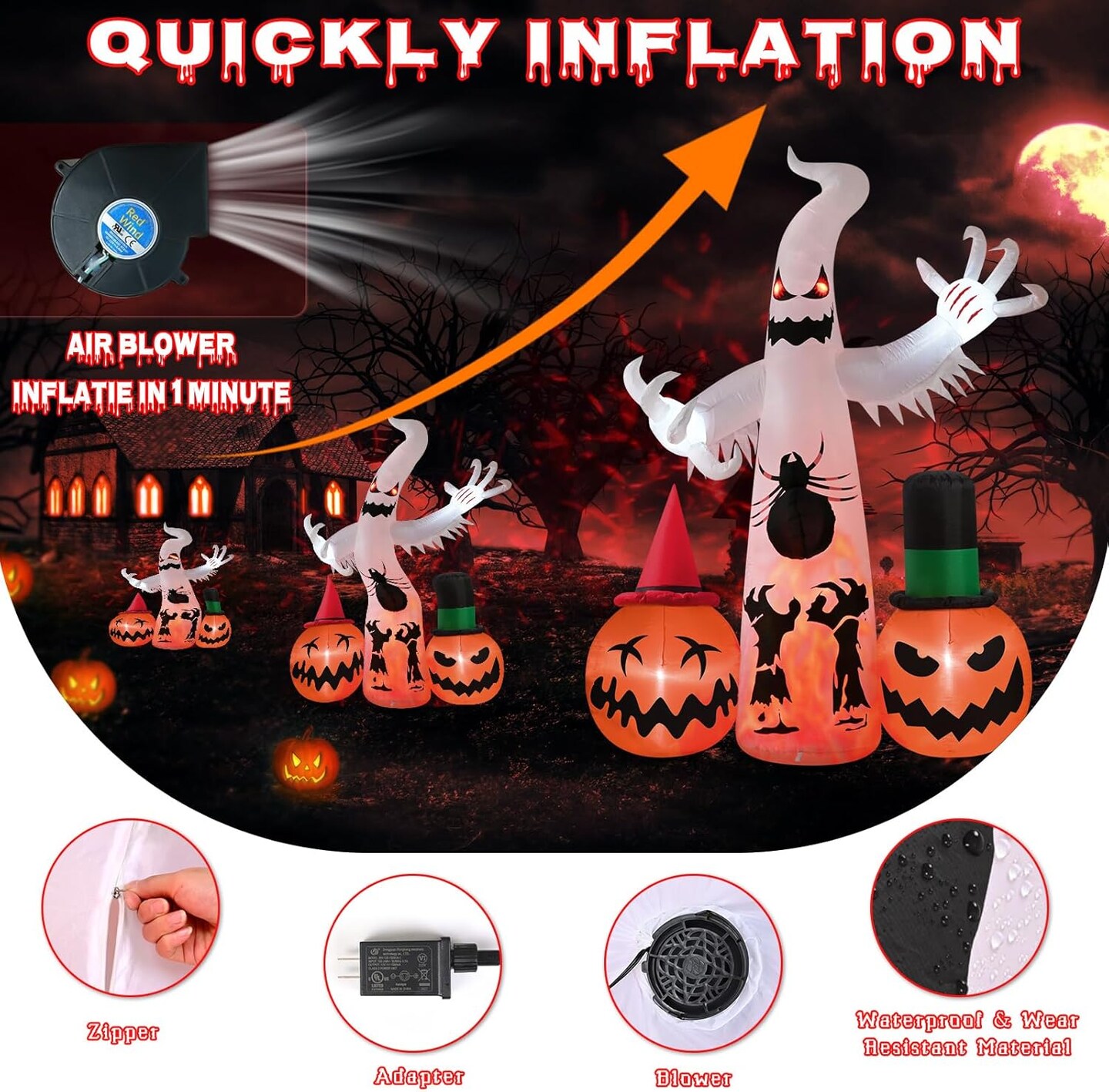 Halloween Inflatables Decorations Outdoor