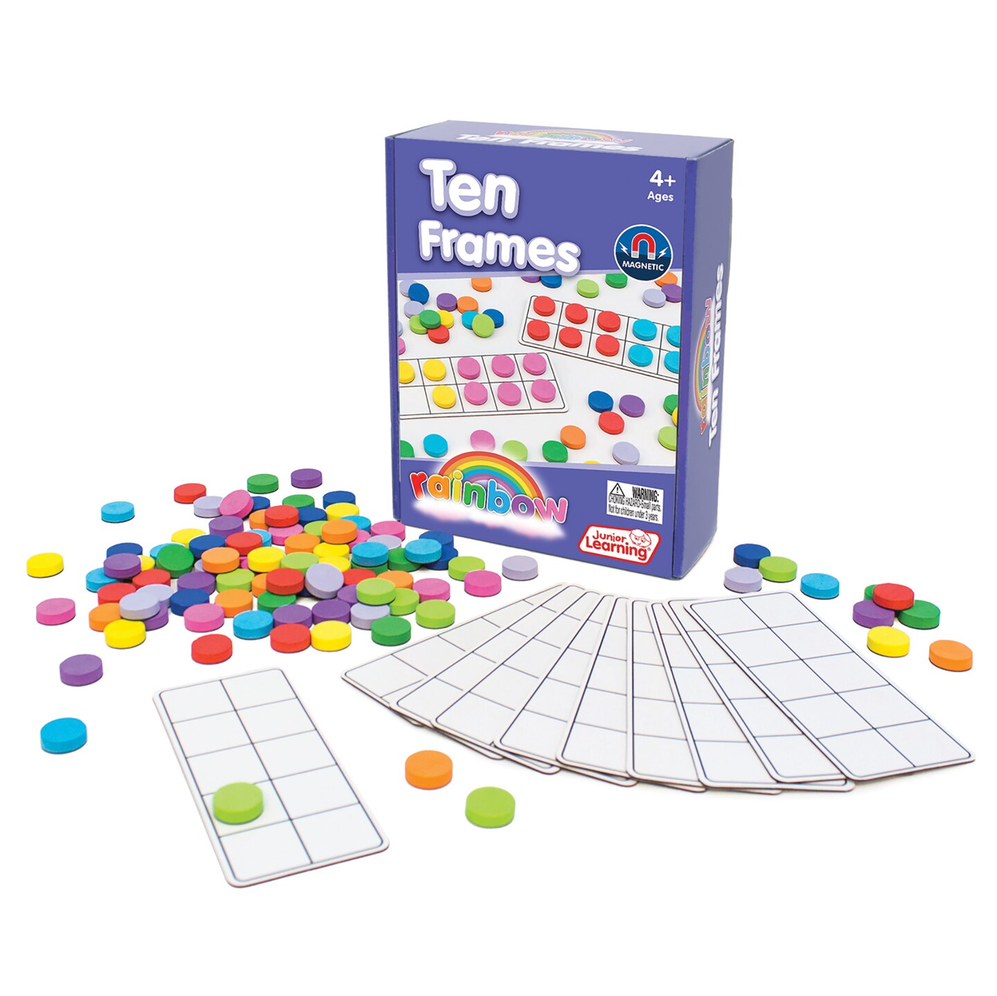 Junior Learning Rainbow Ten Frames - Magnetic Activities Learning Set