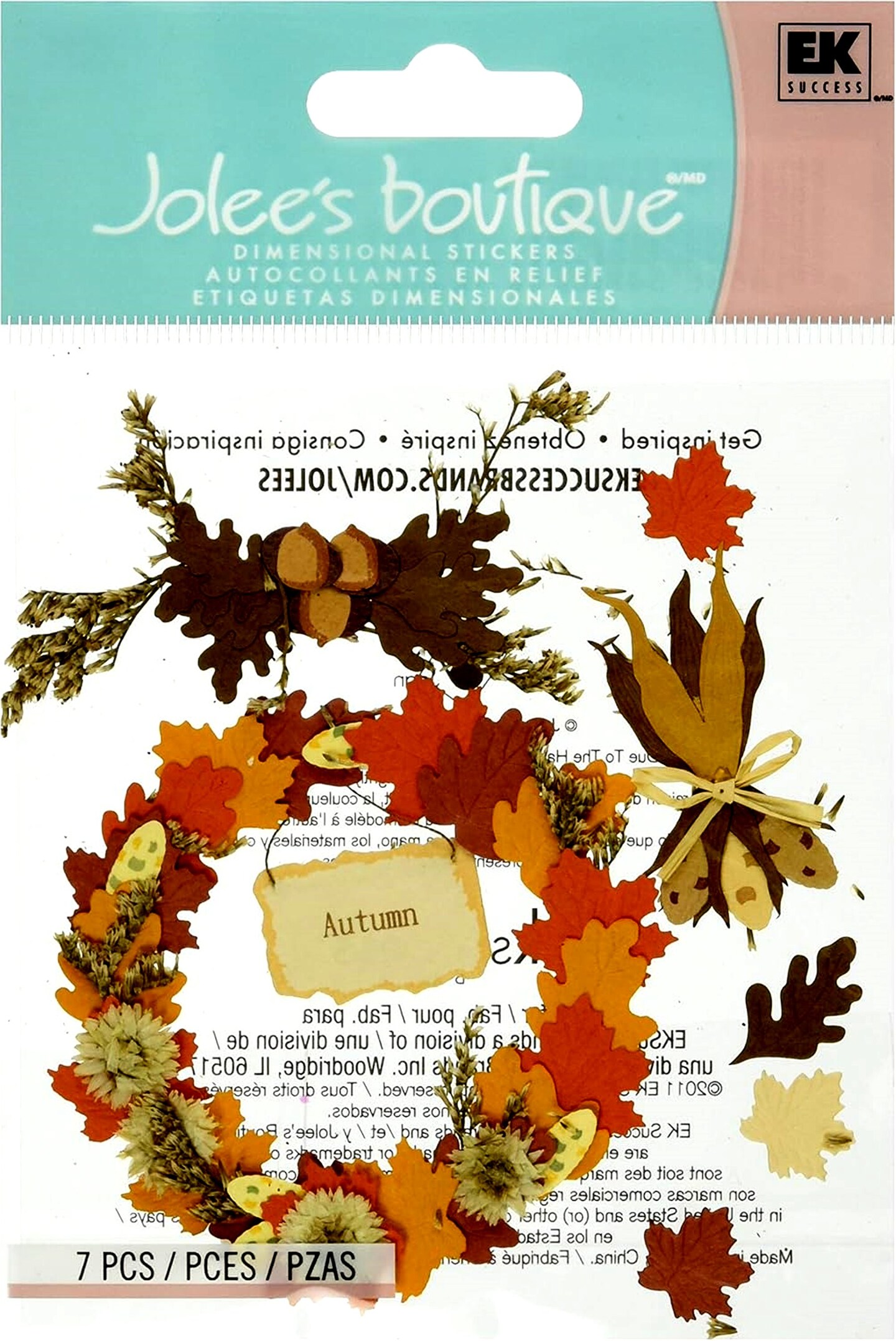 Jolee&#x27;s Boutique Autumn Dimensional Stickers