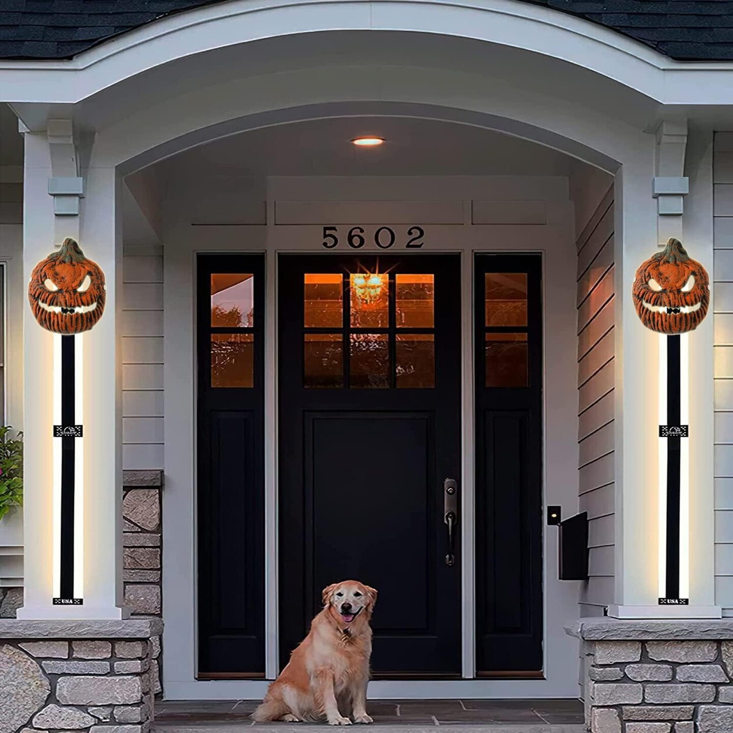 Halloween Decorations Outdoor Pumpkin Porch Light Covers,