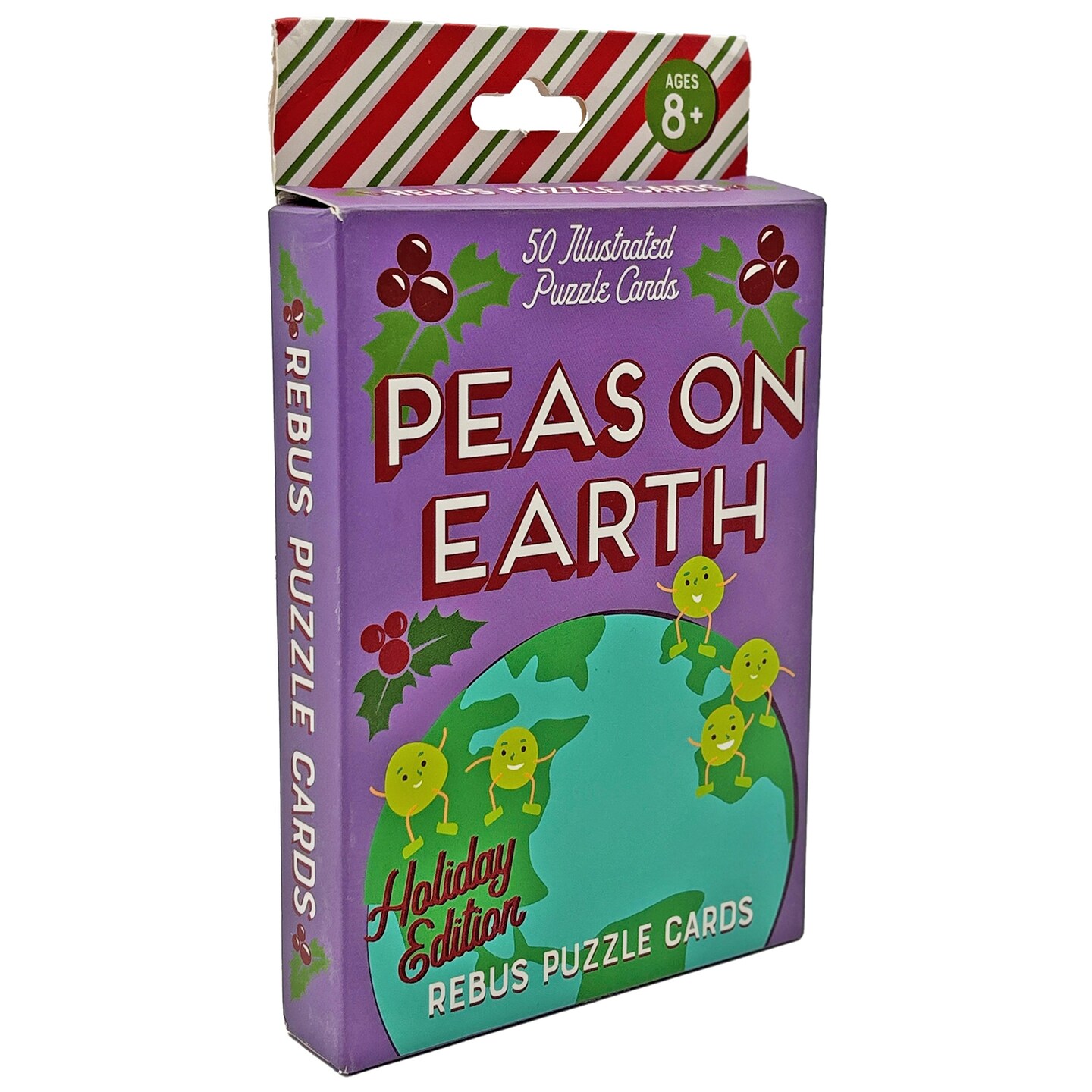 Holly Jolly Silent Night Rebus Puzzle Cards - A Holiday Themed Deck of Rebus Puzzles, Image Based Riddles