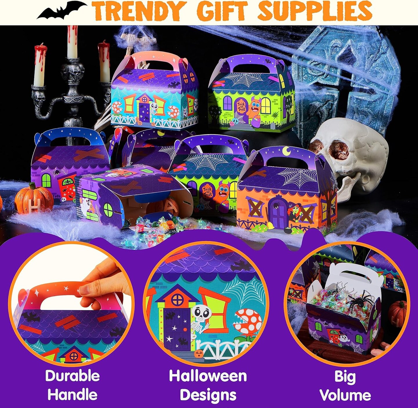 32 Pcs Halloween Trick or Treat Candy Boxes