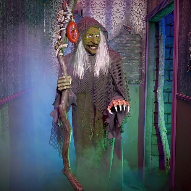 6.5 FT Talking LED Sea Witch Animatronic Haunted Living Halloween Enchantment