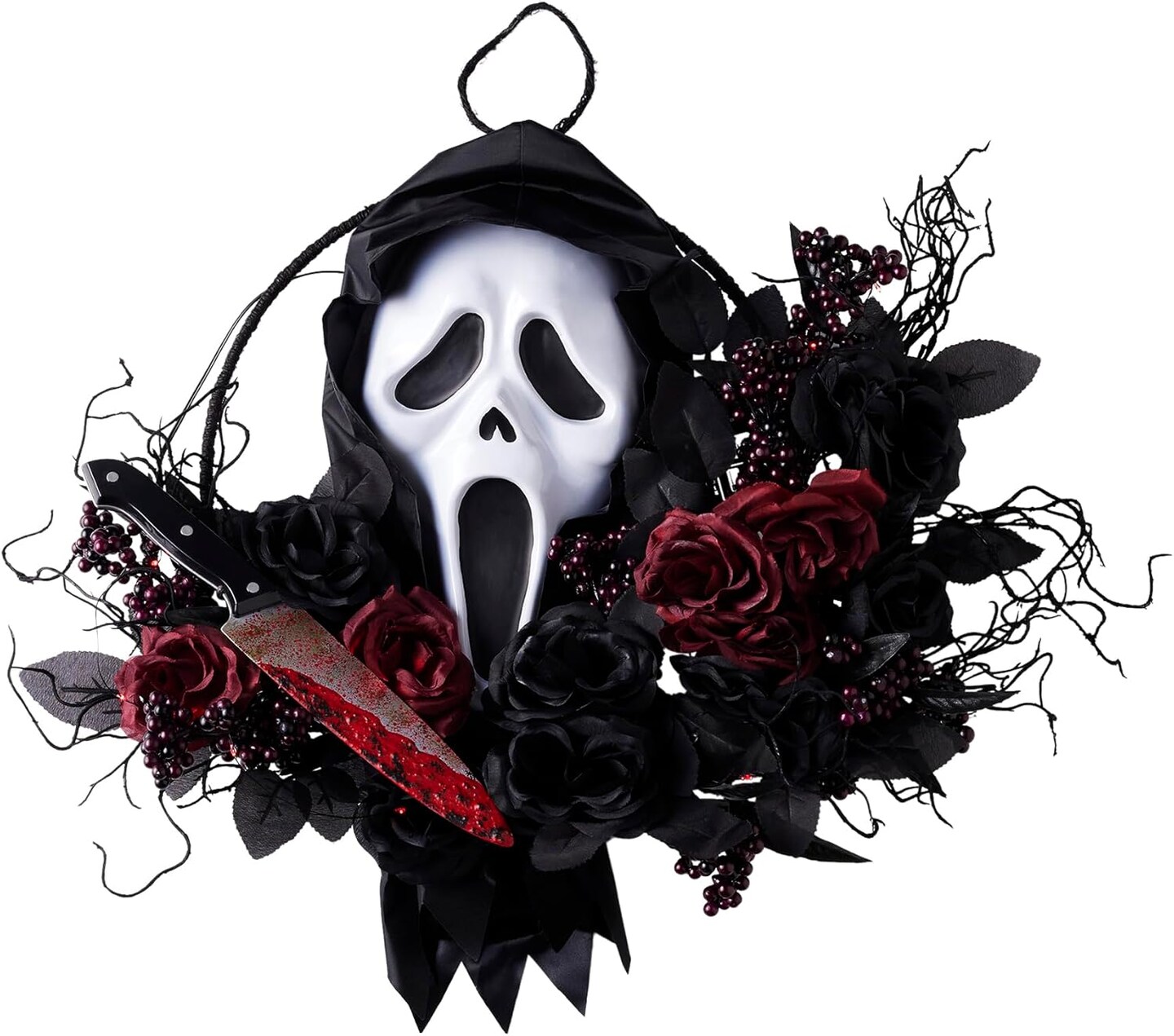 Ghost Face &#xAE; Slasher Wreath | Officially licensed | Home D&#xE9;cor | Horror D&#xE9;cor