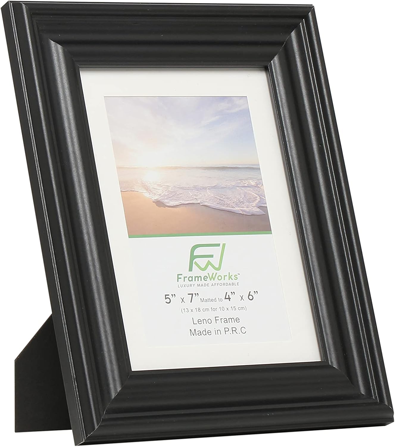 6&#x22; Black Wooden Picture Frames with Luxury Wide Molded Edge