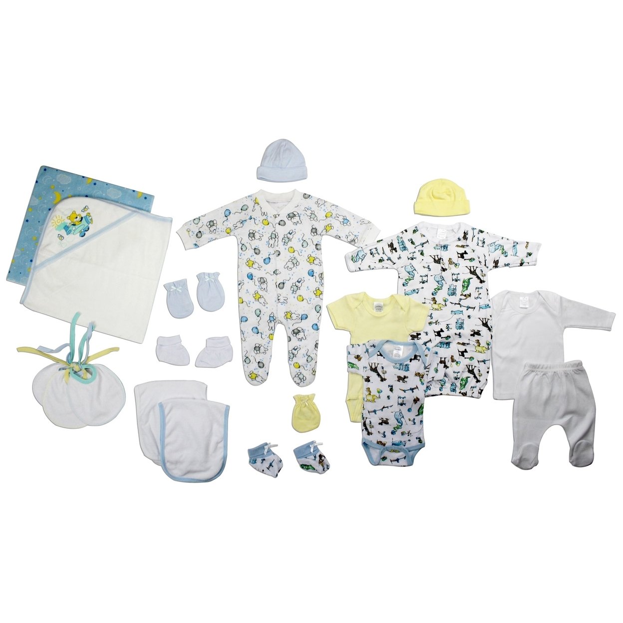 Newborn Baby Boy 19 Pc Layette Set