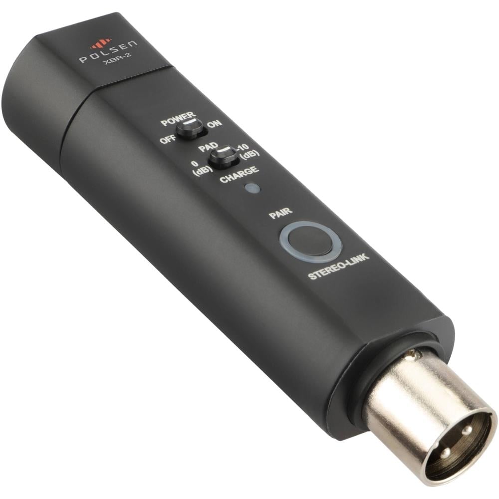 Xlr Bluetooth Audio Receiver Bluetooth 5.0 3-Pin Xlr Output 10 Db Pad Stereo Link 10-Hour Battery- Ideal For Live