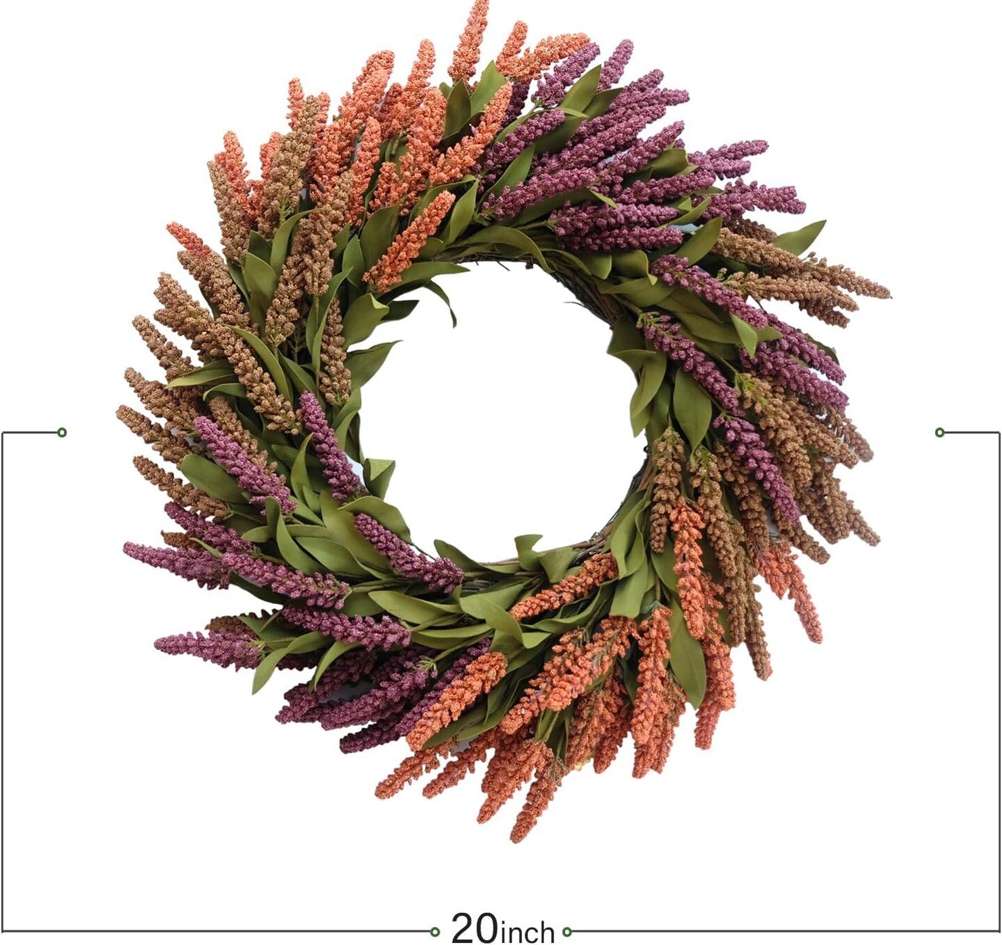 Wheat Autumn Wreaths for Front Door