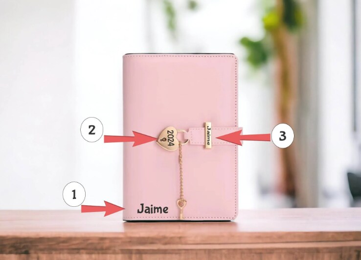 Personalized Journal with Heart and Lock Key | MakerPlace by Michaels