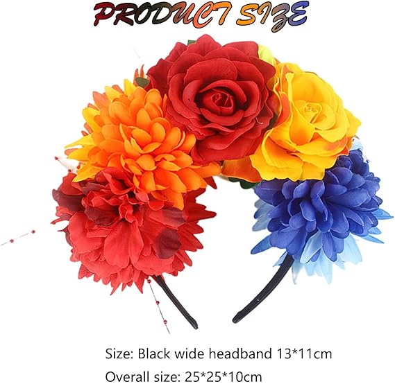 Rose Flower Crown Headband