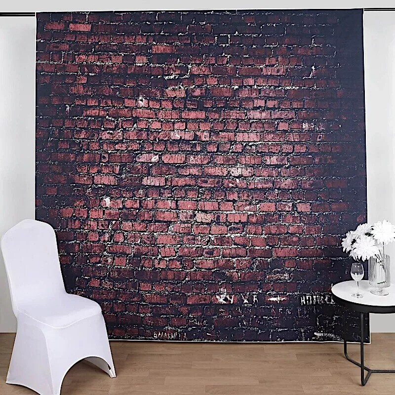 8 ft Bricks Design Printed Vinyl Photo Backdrop Party Banner Events Decorations