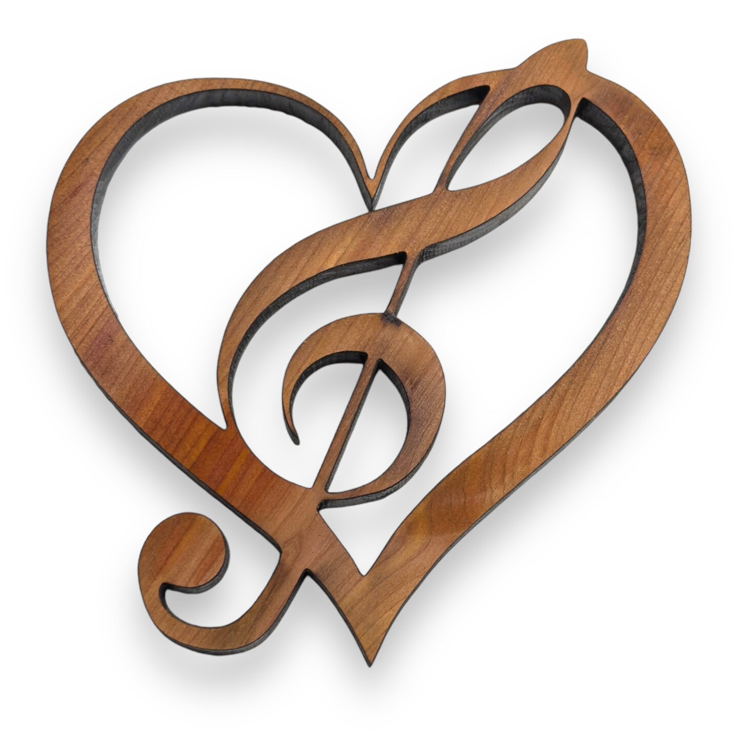 Treble Clef Note - Cedar Ornament