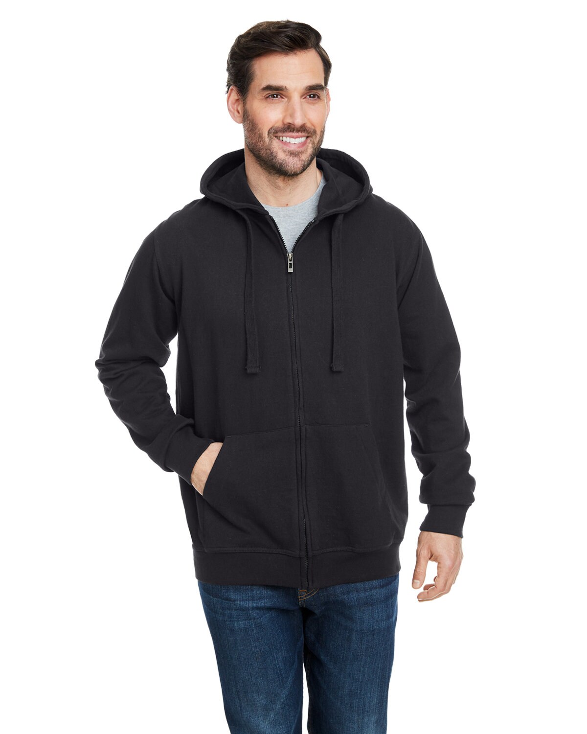 Burnside&#xAE; Men&#x27;s French Terry Full Zip Hooded Sweatshirt
