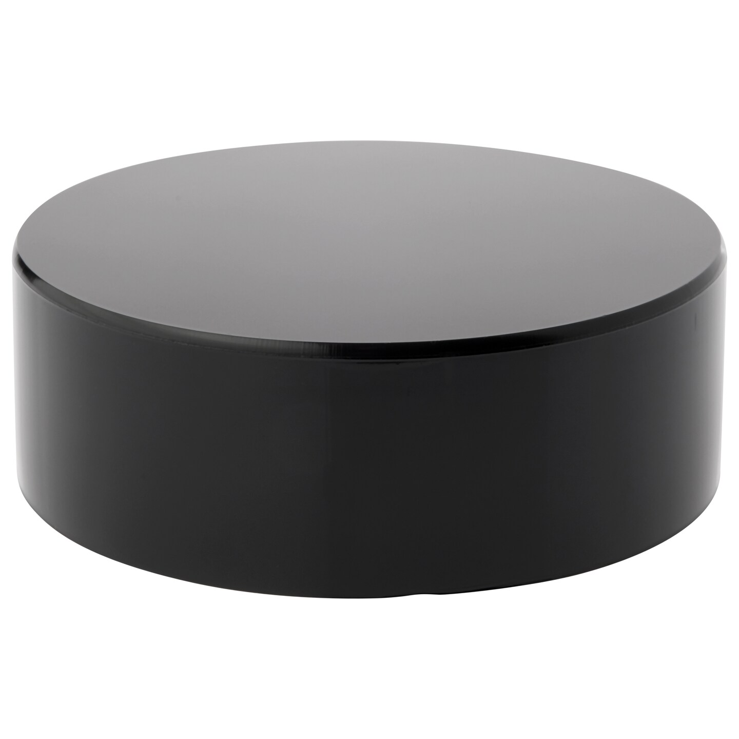 Plymor Black Acrylic Round Cylinder Display Riser, 2&#x22; H x 6&#x22; D