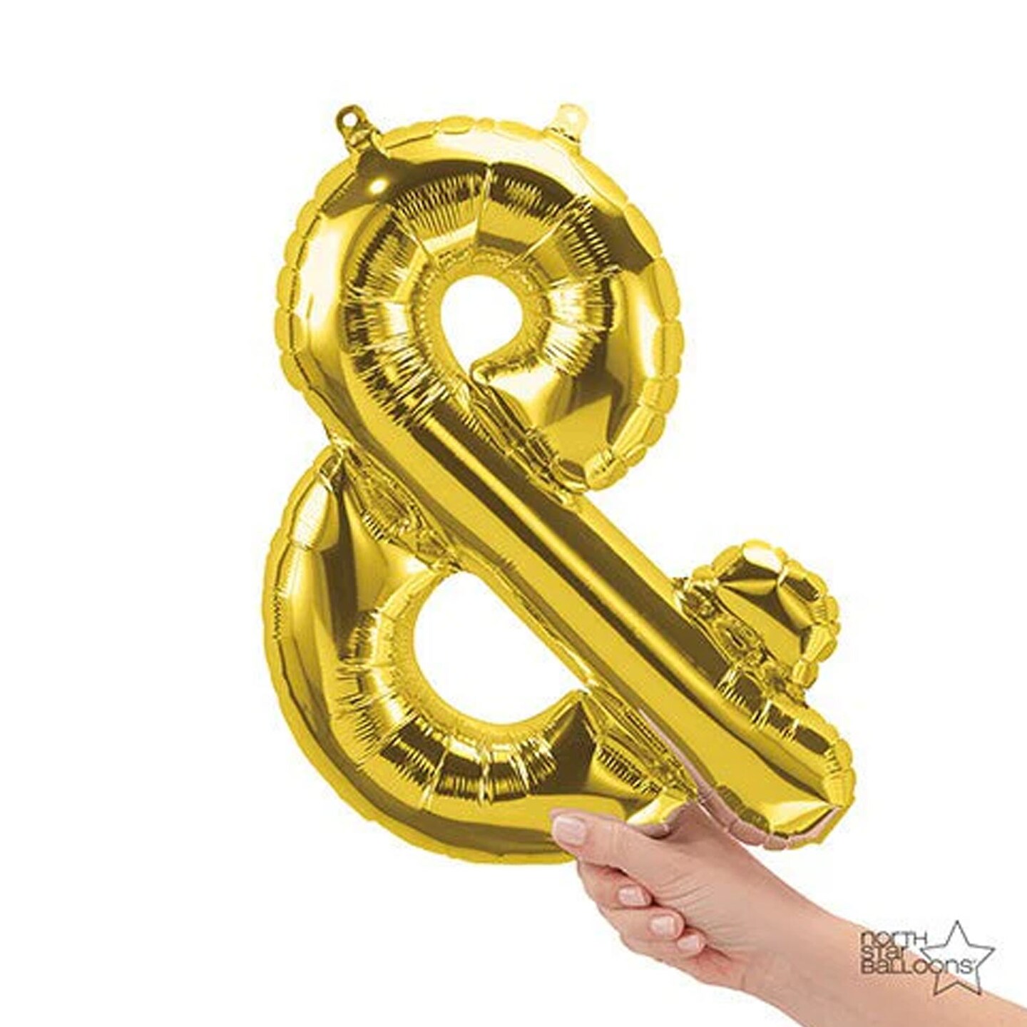 NorthStar Balloons&#xAE; 16 Inch Ampersand Gold Air Fill Only