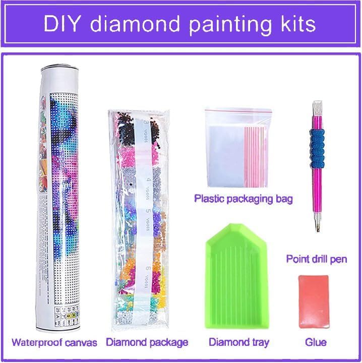 Patriotic Diamond Art for Adults - Diamond Painting Kits for Adult American Flag, Truck Bald Eagle Gem Painting Crafts Kits Gift