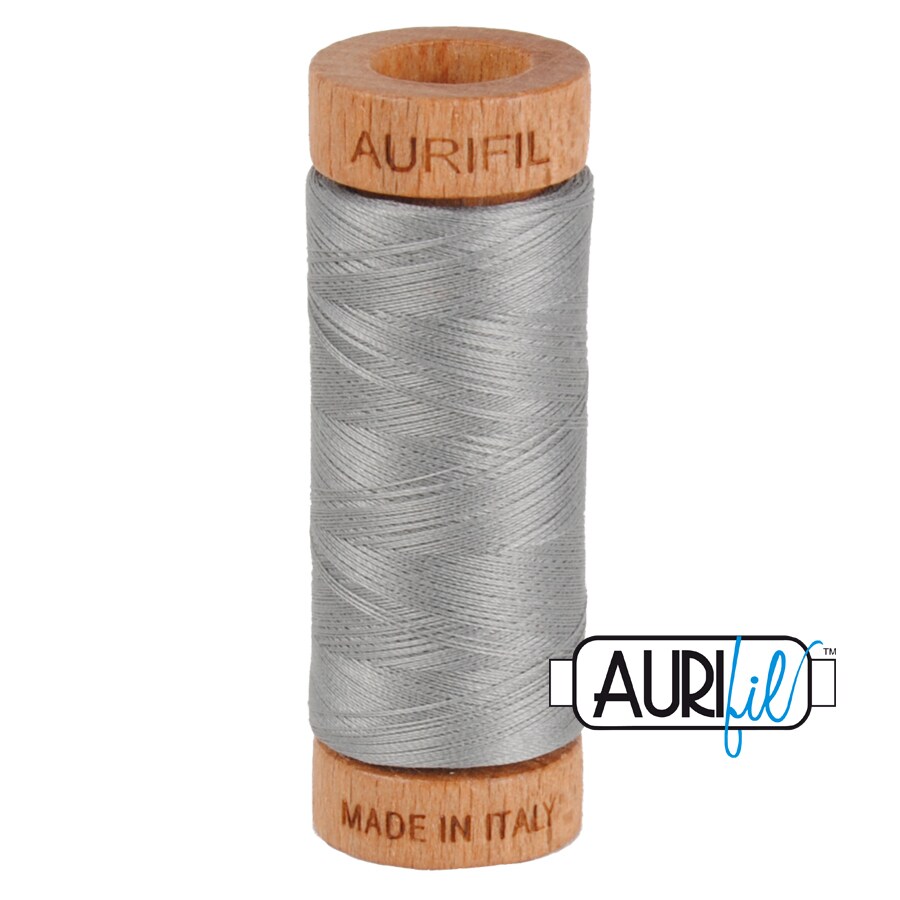 Stainless Steel (2620) | 80wt Small Spool (274M / 300Y) | Aurifil Thread