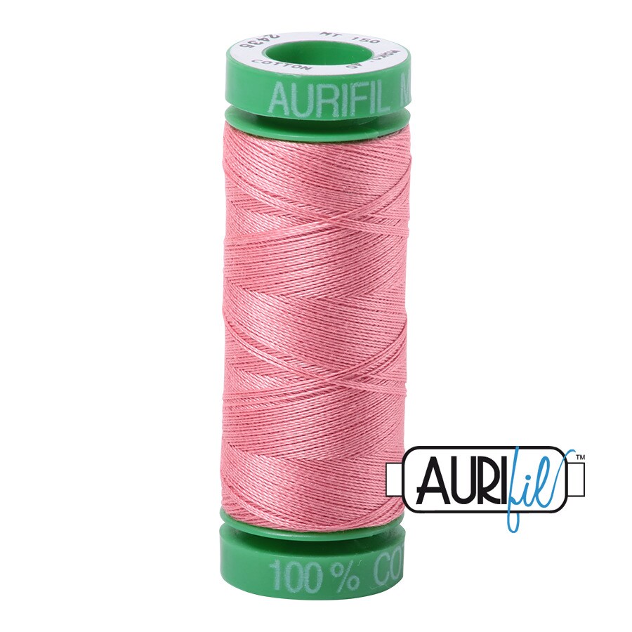 Peachy Pink (2435) | 40wt Small Spool (150M / 164Y) | Aurifil Thread