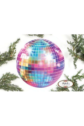 Disco Ball Round Sign DB4