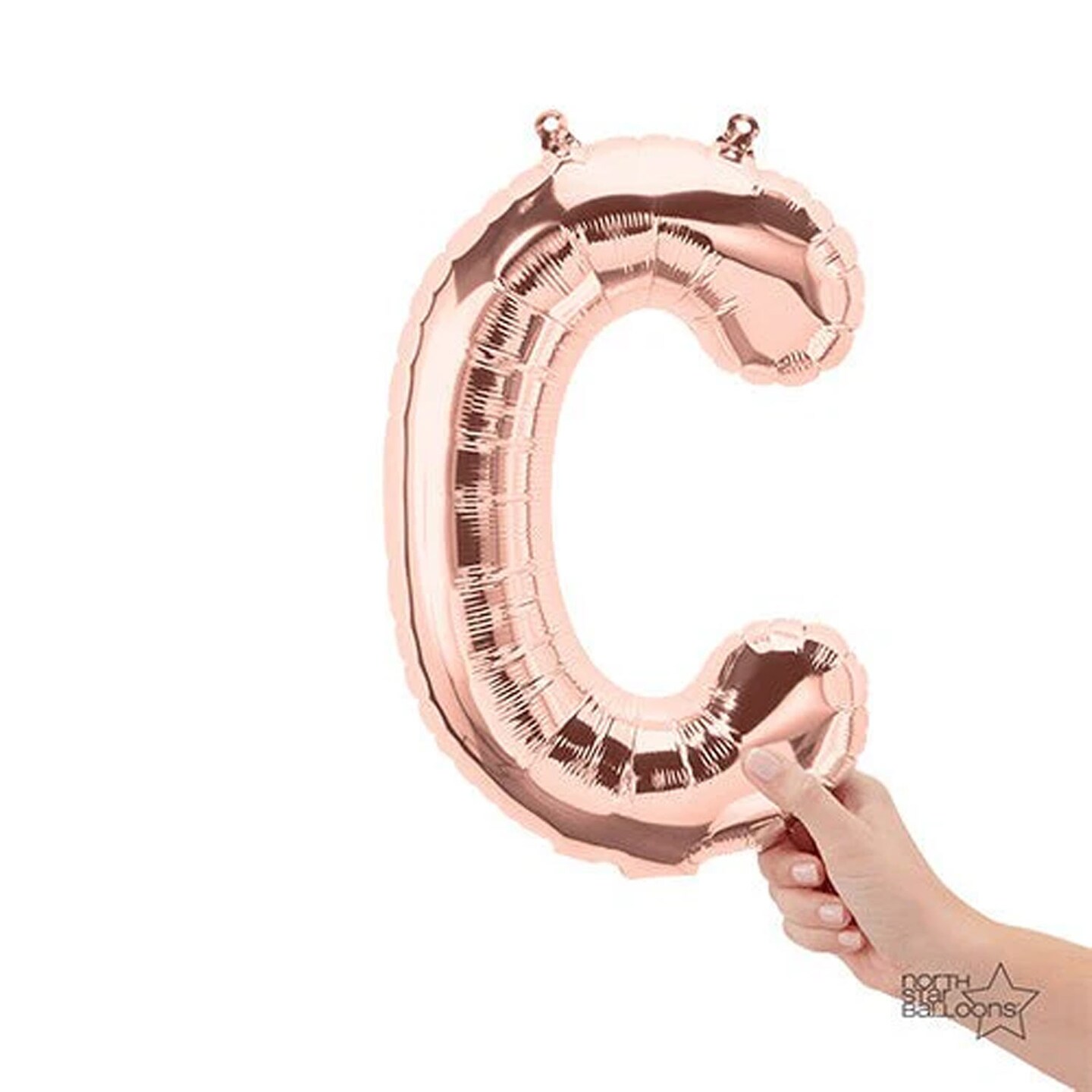 NorthStar Balloons&#xAE; 16 Inch Letter C Rose Gold Air Fill Only