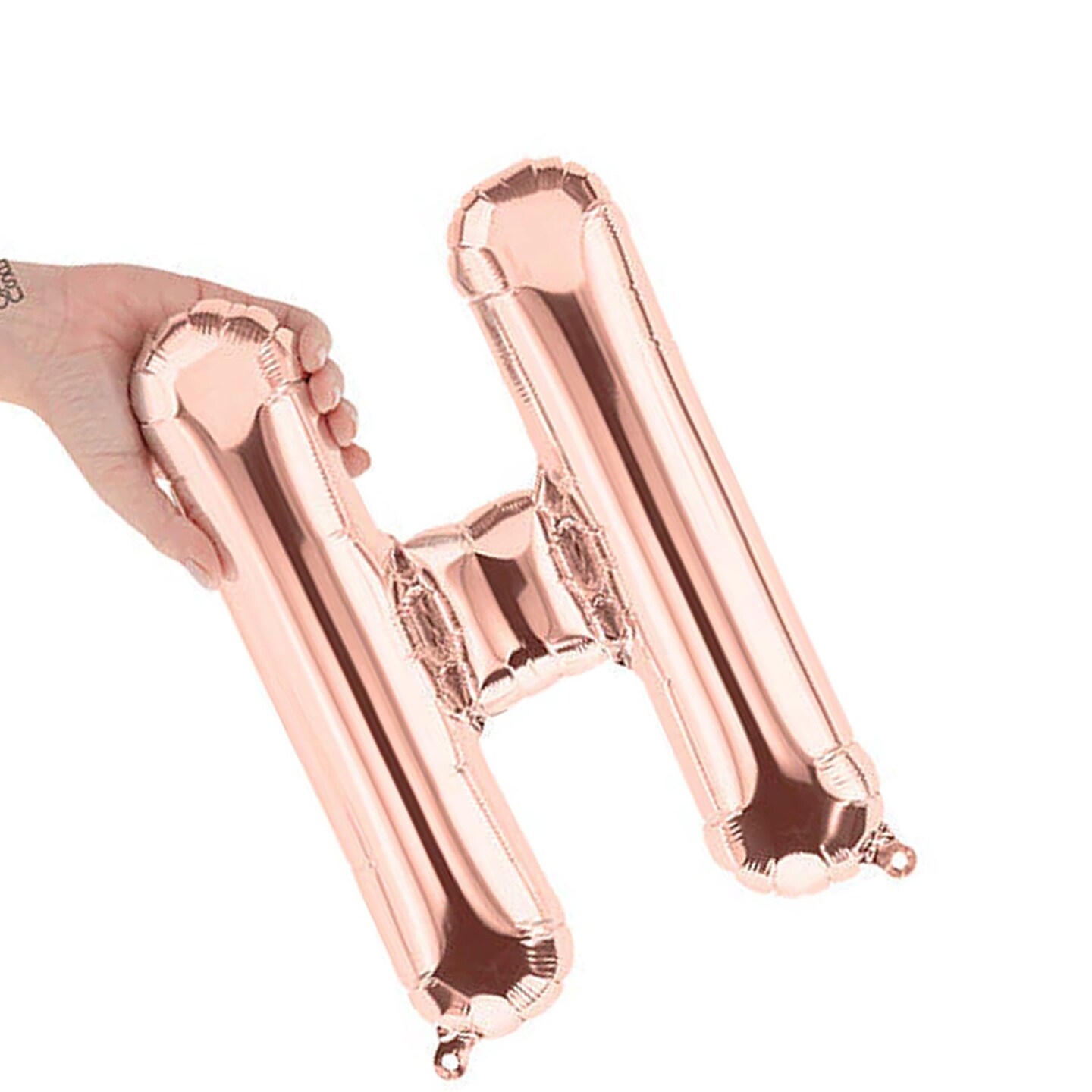 NorthStar Balloons&#xAE; 16 Inch Letter H Rose Gold Air Fill Only
