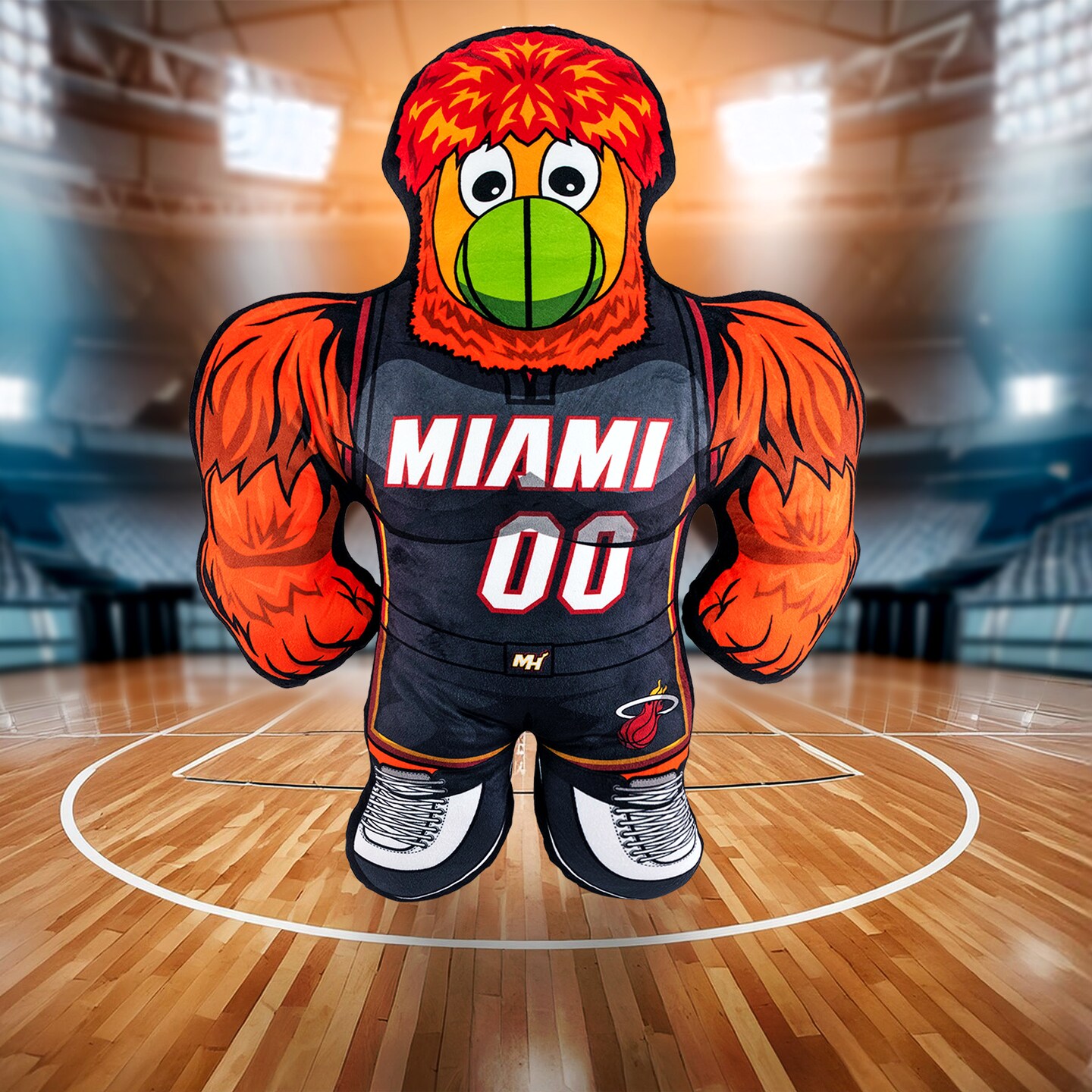 Bleacher Creatures Miami Heat Burnie 24&#x22; Mascot Bleacher Buddy