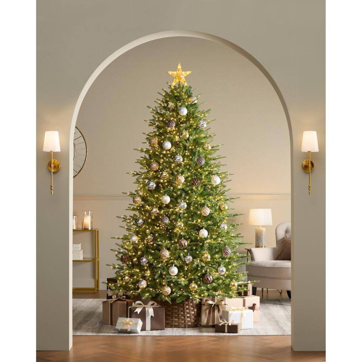 Northlight Pre-Lit LED Instant Connect Grand Duchess Balsam Fir Artificial Christmas Tree - 7.5' - Dual Lights