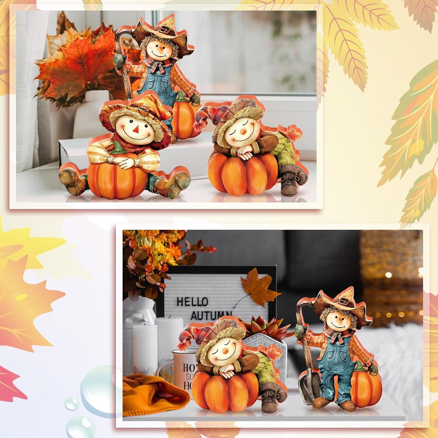 Scarecrow Figurines Table Decoration