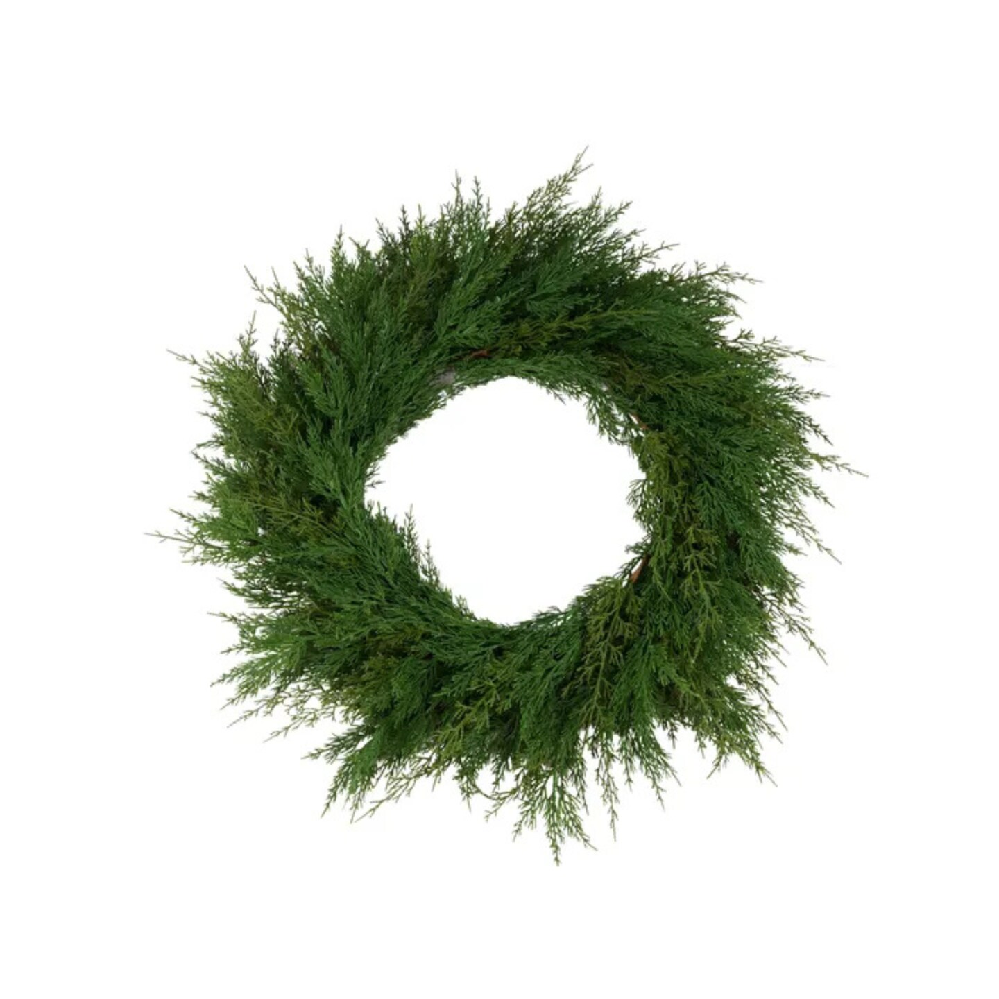 Artificial Cedar Wreath &#x2013; 30&#x22; Greenery Front Door &#x26; Holiday Decor-XX9275