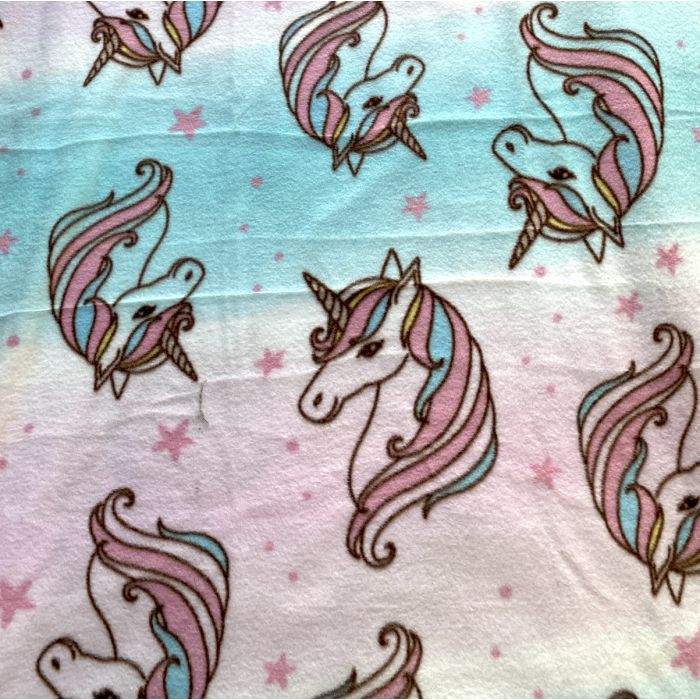 Unicorn Stars Anti-Pill Premium Fleece Fabric | By The Yard