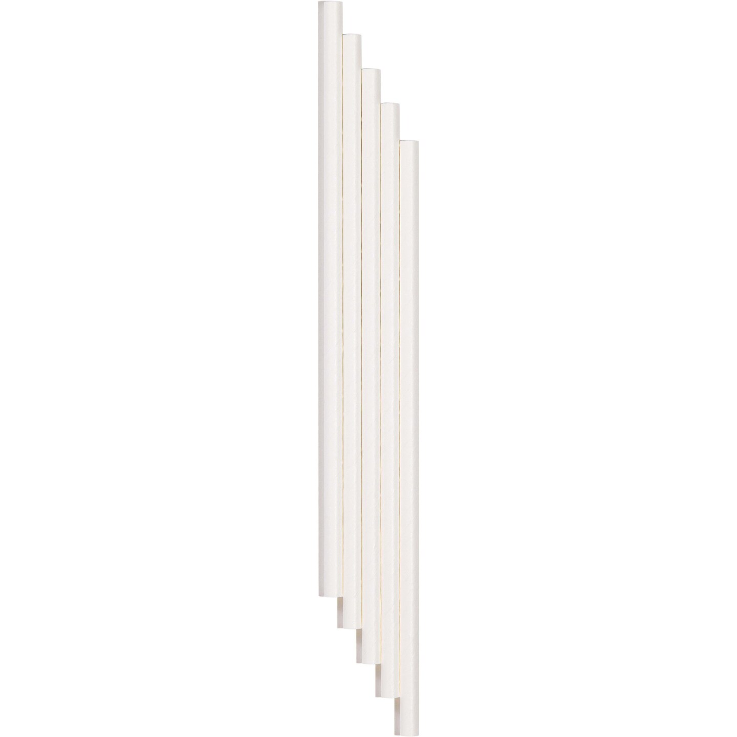 600 pc Bulk White 7.75&#x22; Paper Straws