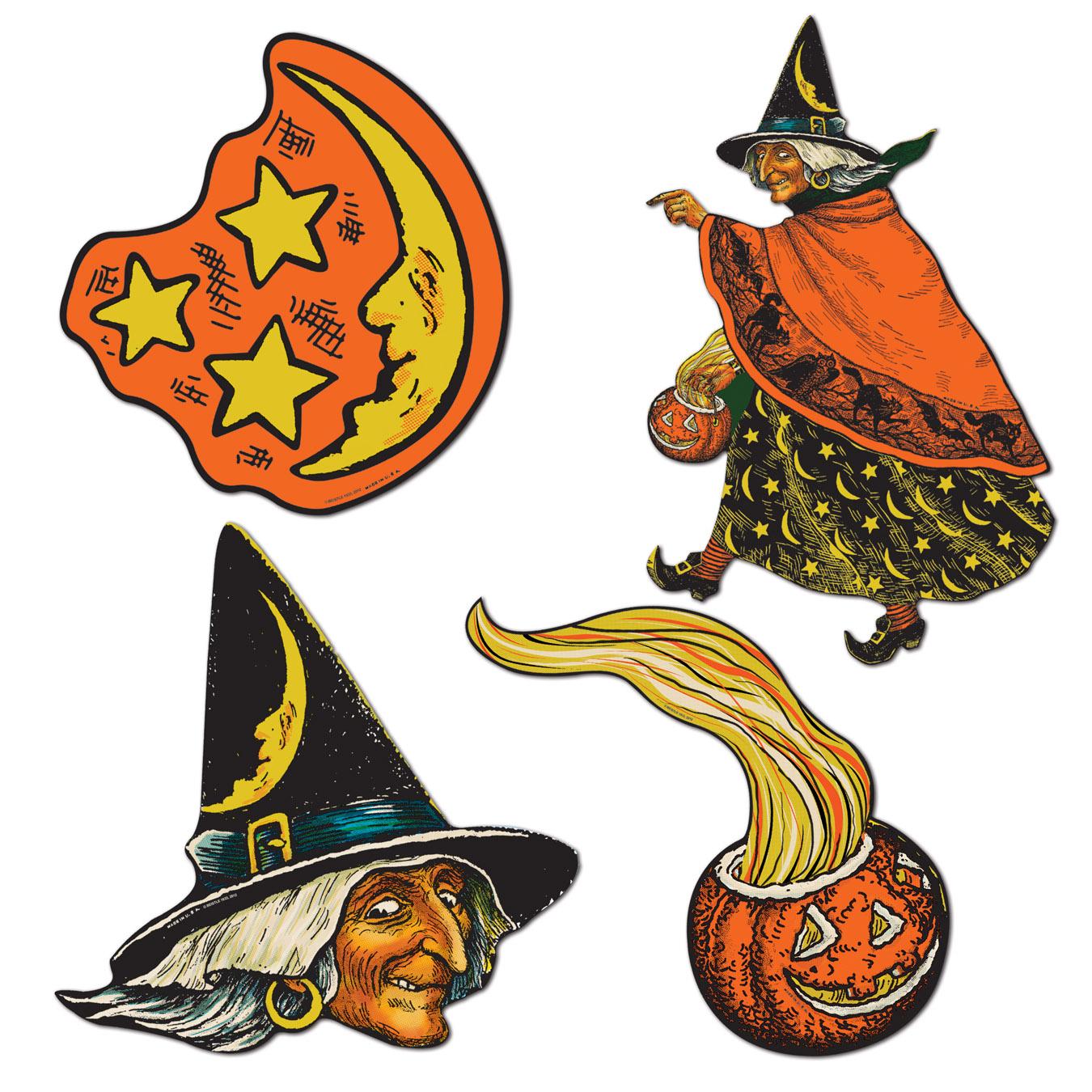 48 Pack Beistle 10.5 Inch Vintage Halloween Cutouts