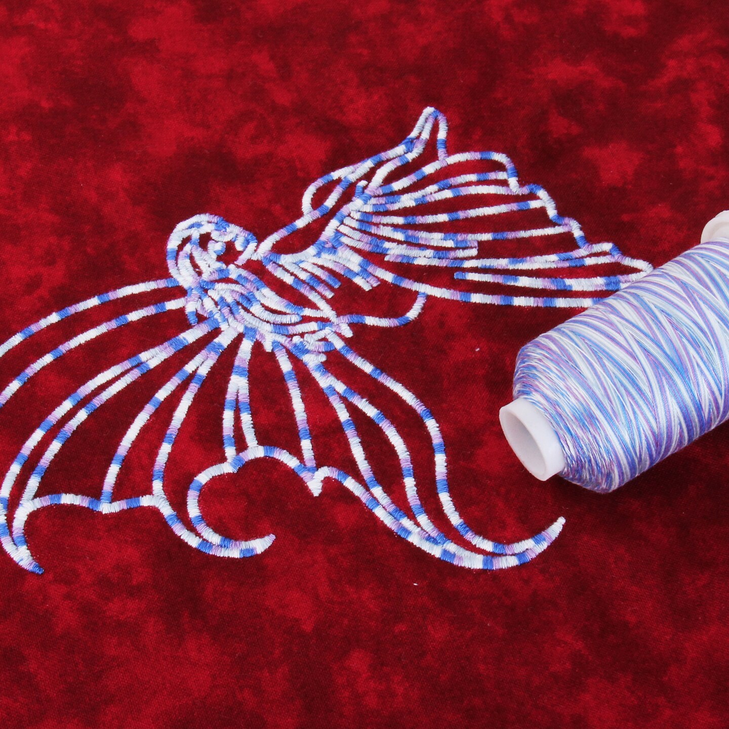 Threadart Multicolor 100% Cotton Thread | Variegated Colors for Quilting, Sewing, and Embroidery | 40/3wt - 600M (660 Yards) Cones | Long Staple Low Lint | 22 Colors