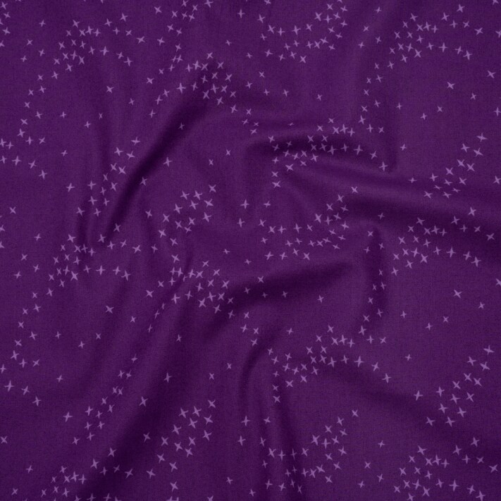 1 Yard Purple Birds Printed Quilting Cotton Fabric Smooth Hand and Supple Drape