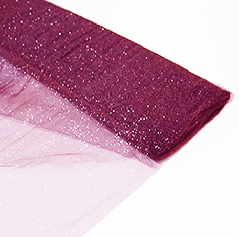 10 Yard Sparkling Glitter Tulle Fabric Bolt for Wedding Party Decoration 54 Inch Width
