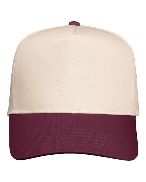 Valucap&#xAE; Five Panel Twill Cap Classic Comfortable Fit