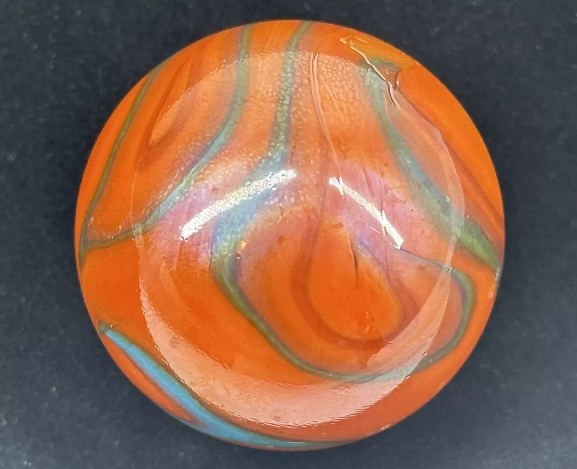 Toe breaker 50mm (2&#x22;) Valkyrie (aka Seahorse) Marbles glass ball huge Swirl