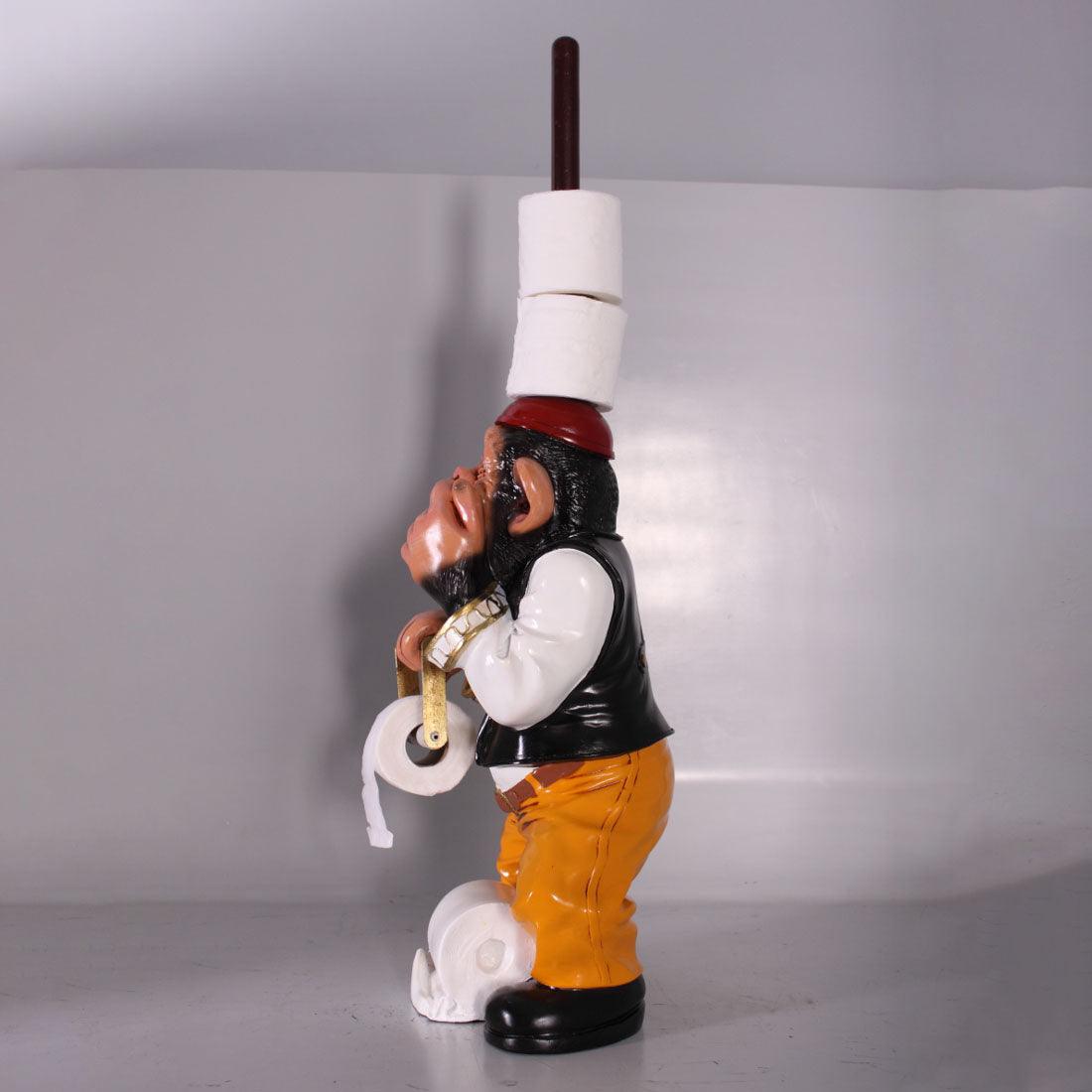 Monkey Toilet Paper Holder Life Size Statue