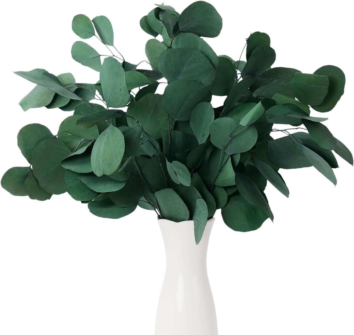 20PCS Large Dried Eucalyptus Stems - Real Preserved Fresh Eucalyptus Plant for Arrangement, Wedding, Home Décor,Shower, (Natural Green)