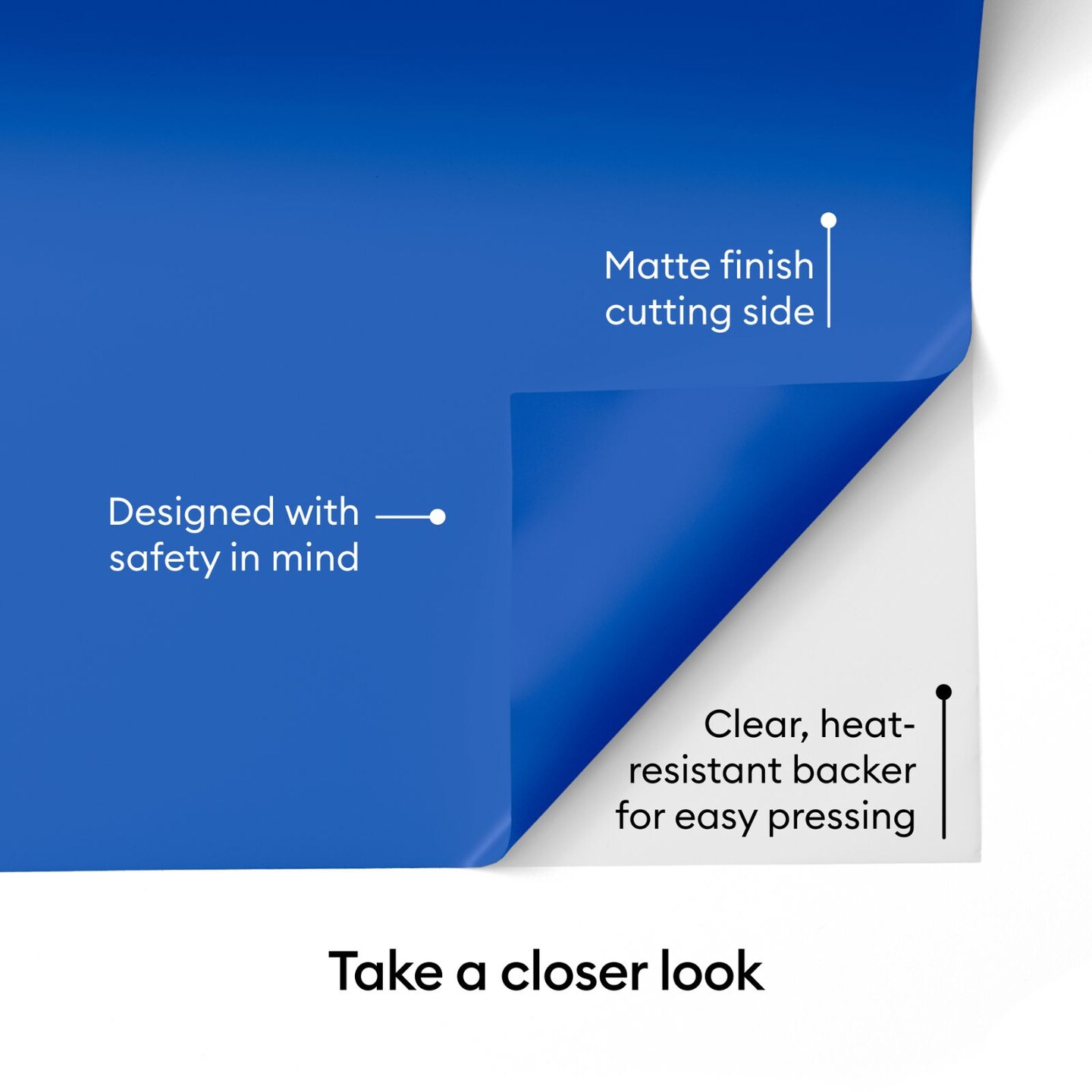 Cricut Value Iron-On 12 in x 20 ft Blue Craft HTV Roll
