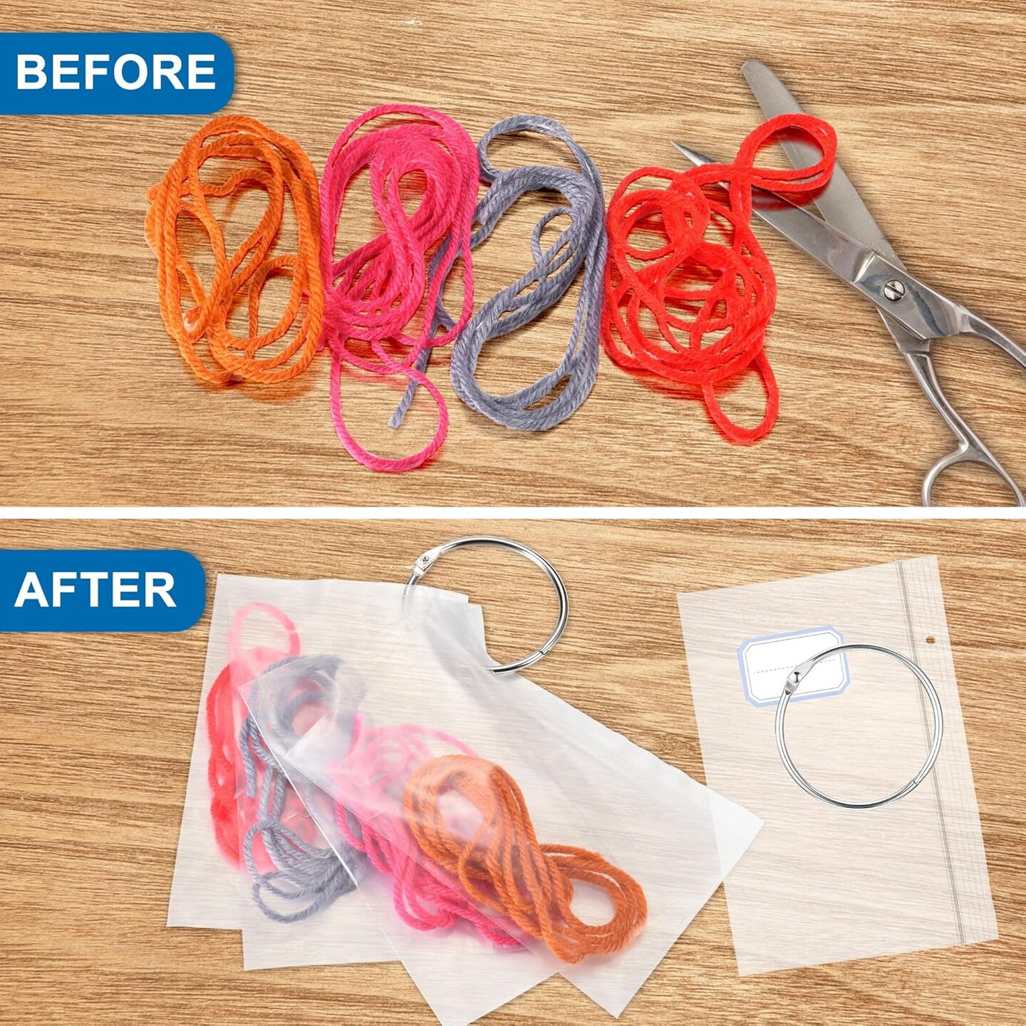 240 Pcs Embroidery Floss Cross Stitch Bag Organizer