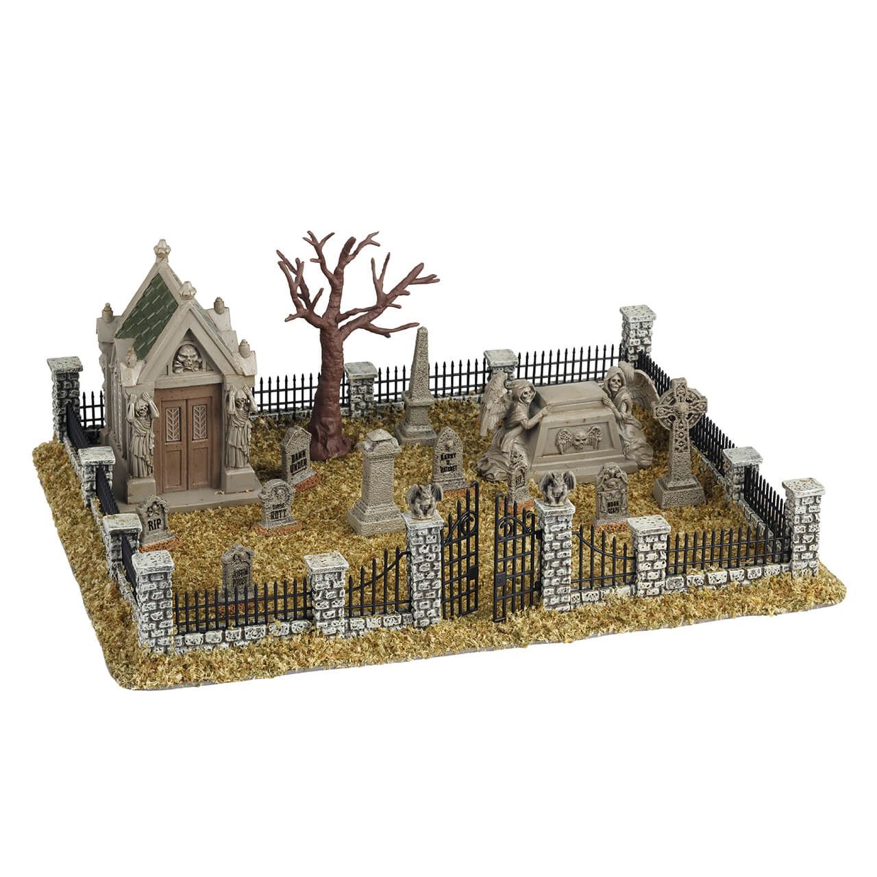 Lemax Spooky Town Halloween Village Accessory: Haunted Souls Graveyard
