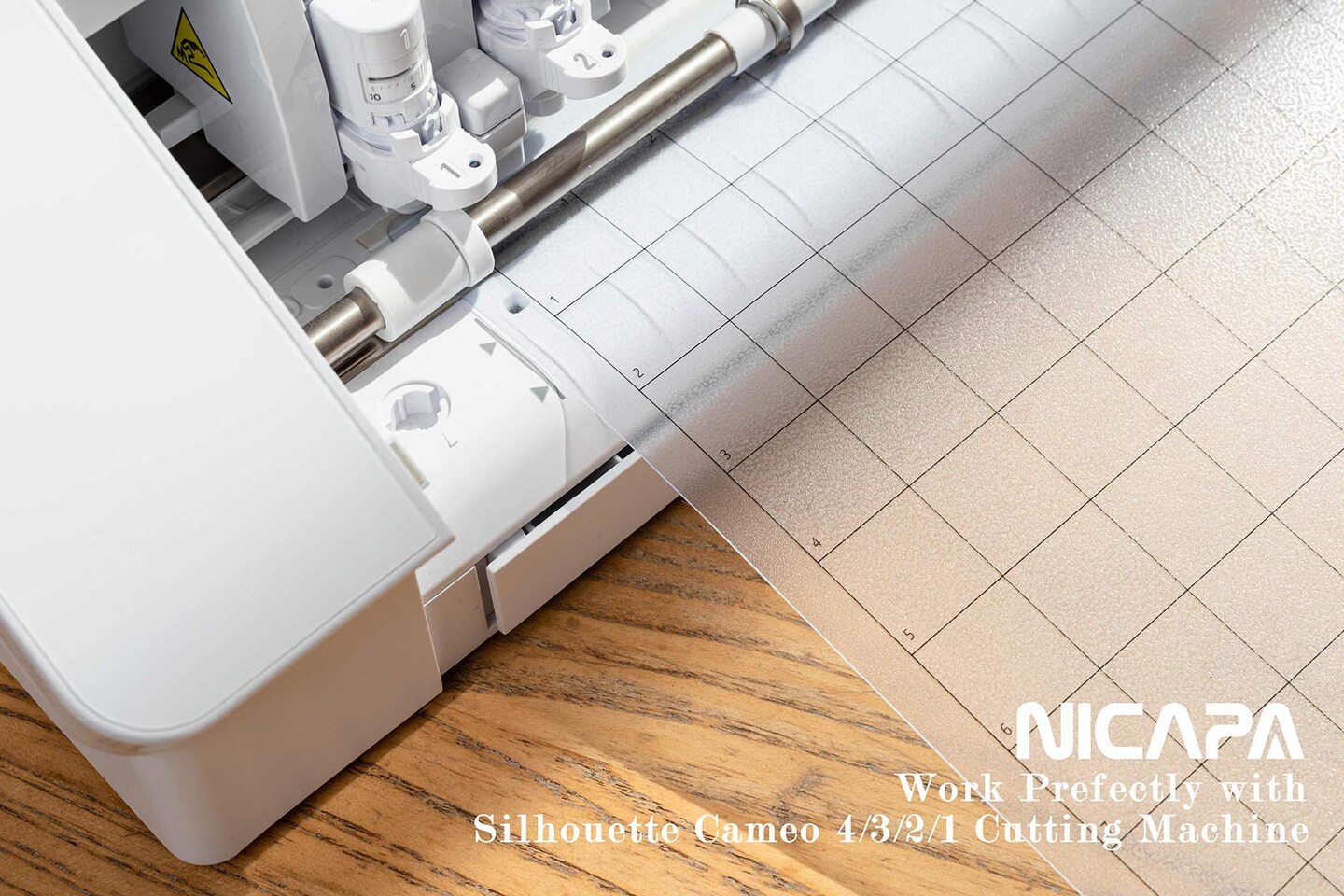Nicapa StandardGrip Cutting Mat for Silhouette Cameo 4/3/2/1 (12x12 inch,3 Mats) Standard Adhesive Sticky Quilting Cut Replacement Accessories