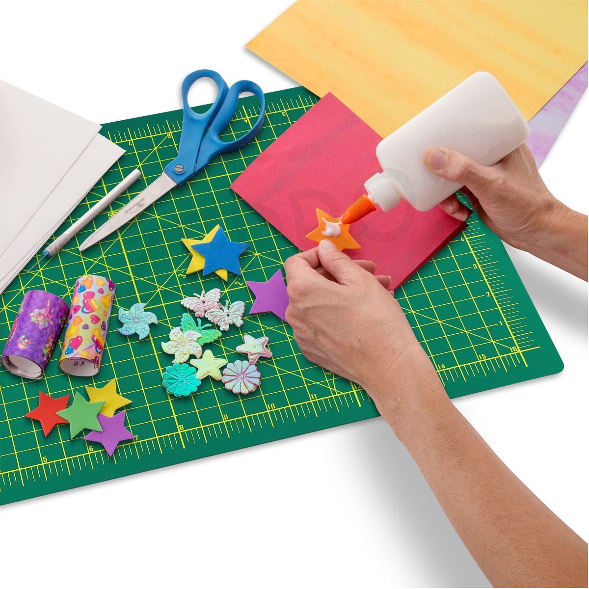 ZERRO Self Healing Cutting Mat 12&#x22; x 18&#x22; Double Sided No-slip Rotary Cutting Sewing Mat Durable 5 Layers PVC Cutting Board (A3)&#x2026;