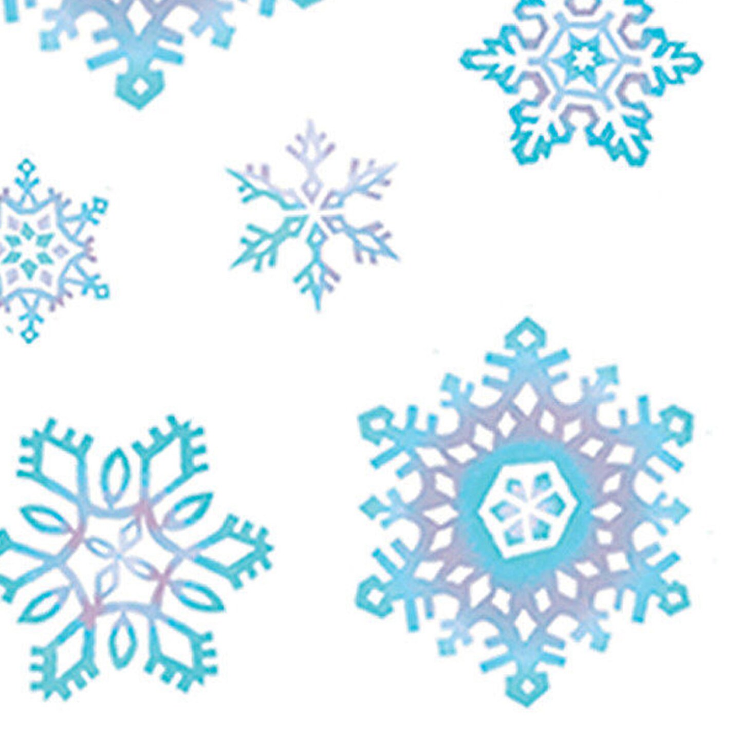 Crystal Snowflake Window Clings