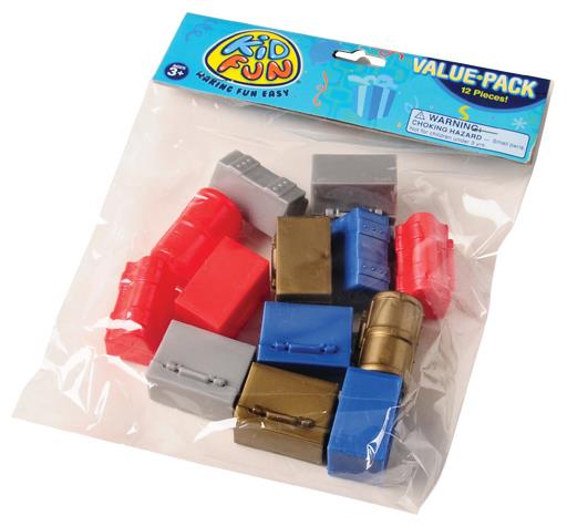 Asst Treasure Chests Include 12 Units