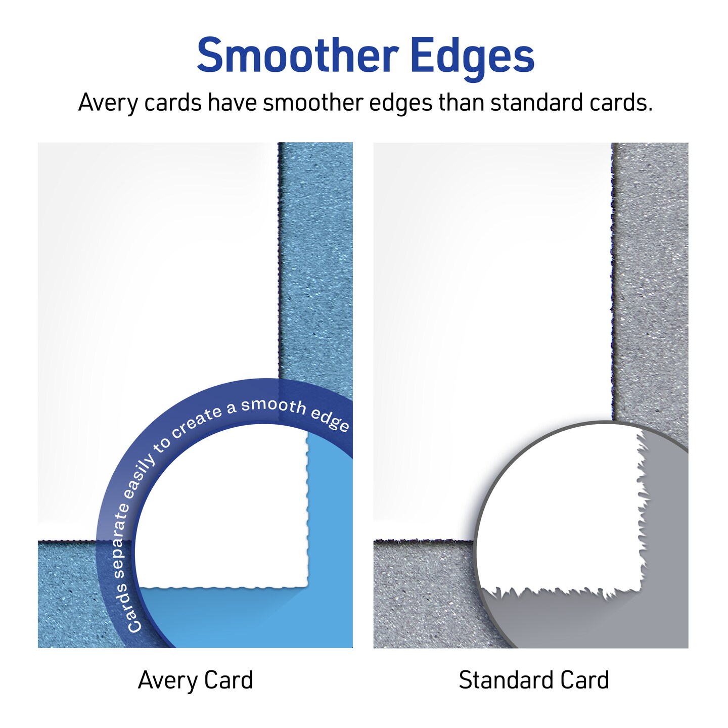 Avery Printable Tent Cards, 2" x 3.5", White with Metallic Gold Borders 80 Blank Place Cards for Laser or Inkjet Printers (3328)