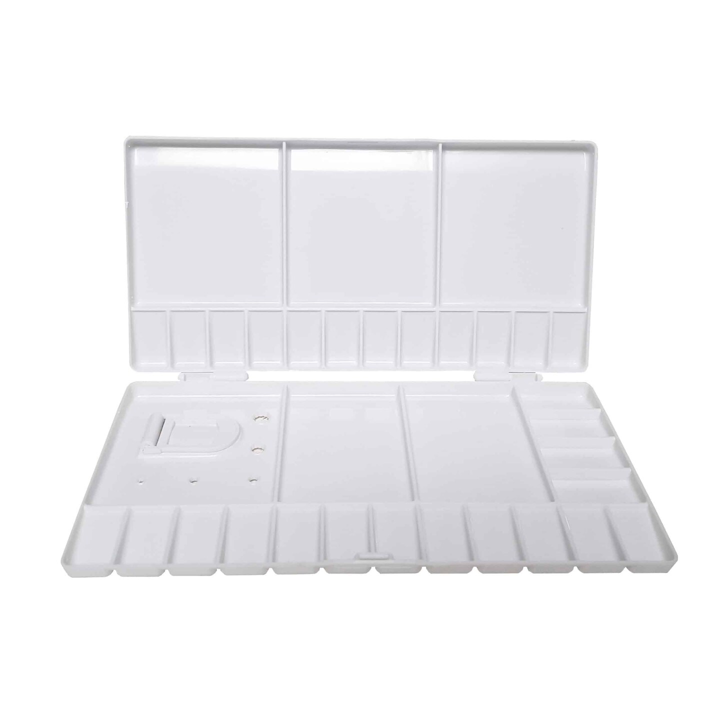Zieler® Compact Folding Artist Sturdy Plastic Palette 33 Wells