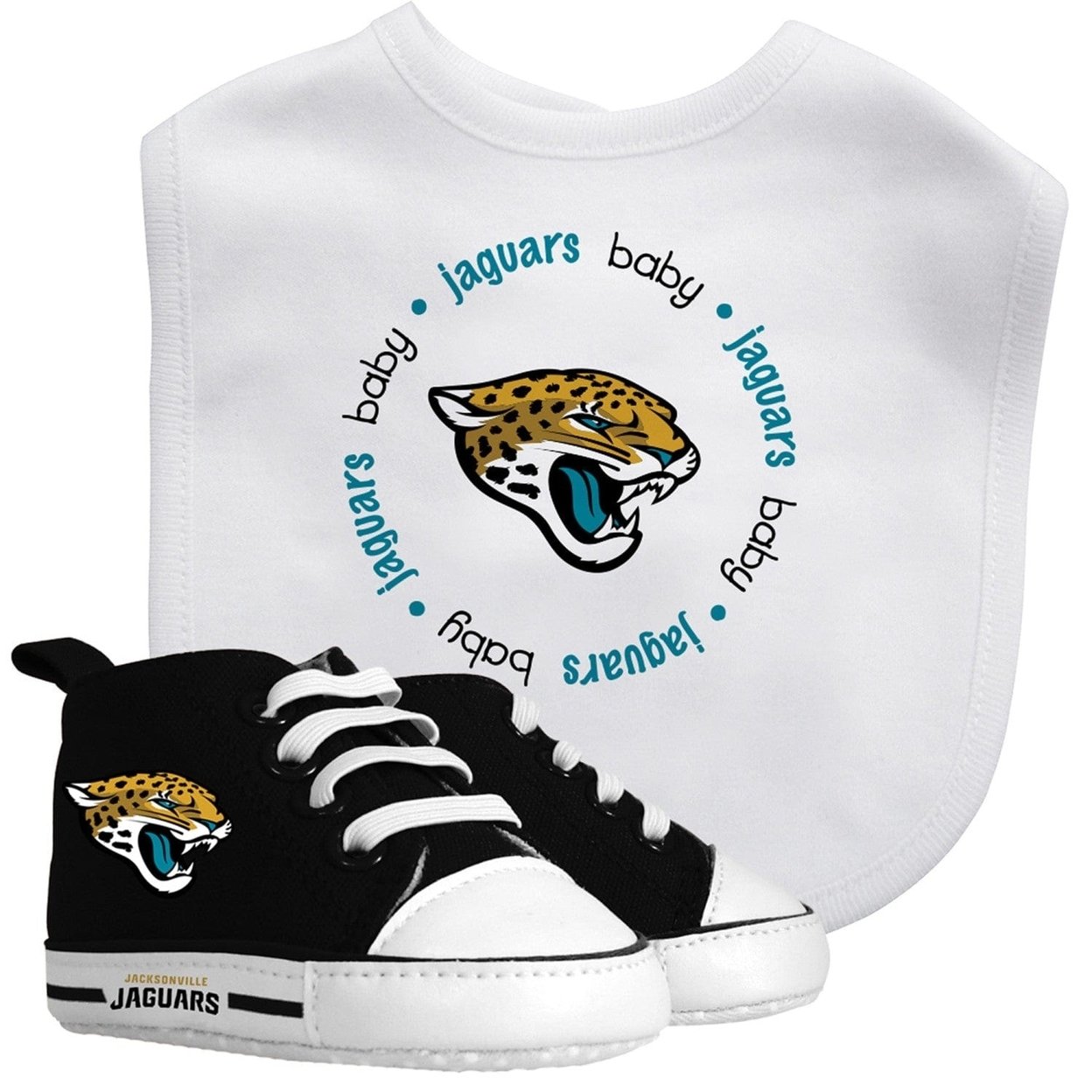 Jacksonville Jaguars Baby Fanatic 2-Piece Gift Set Bib Pre-Walkers Unisex